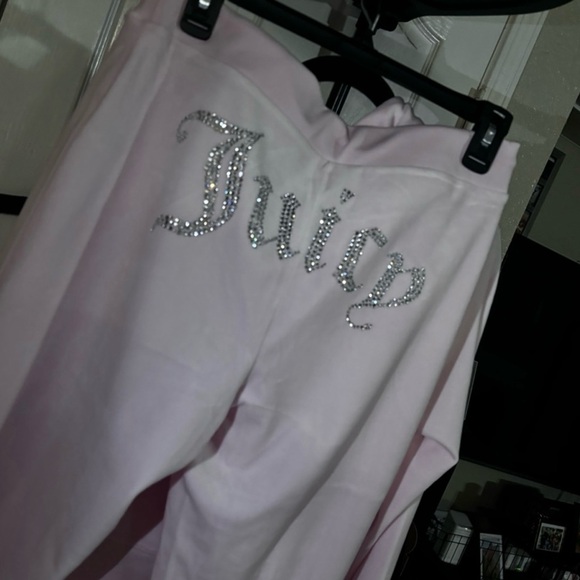 OG BIG BLING VELOUR LIGHT PINK pants - Picture 2 of 3